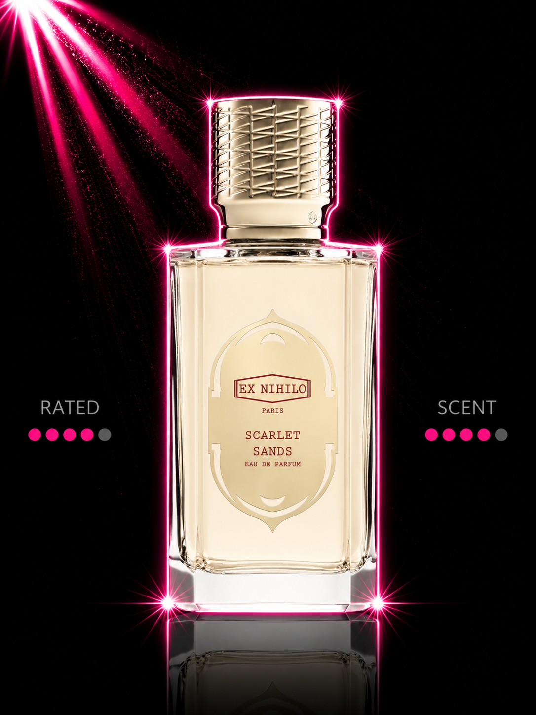 Ex Nihilo Scarlet Sands fragrance decant bottle - Rated By Scent