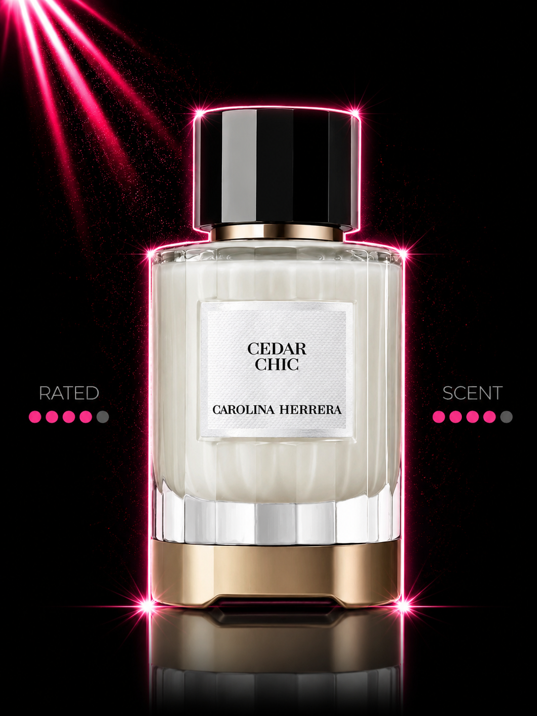 Carolina Herrera Cedar Chic fragrance decant bottle - Rated By Scent