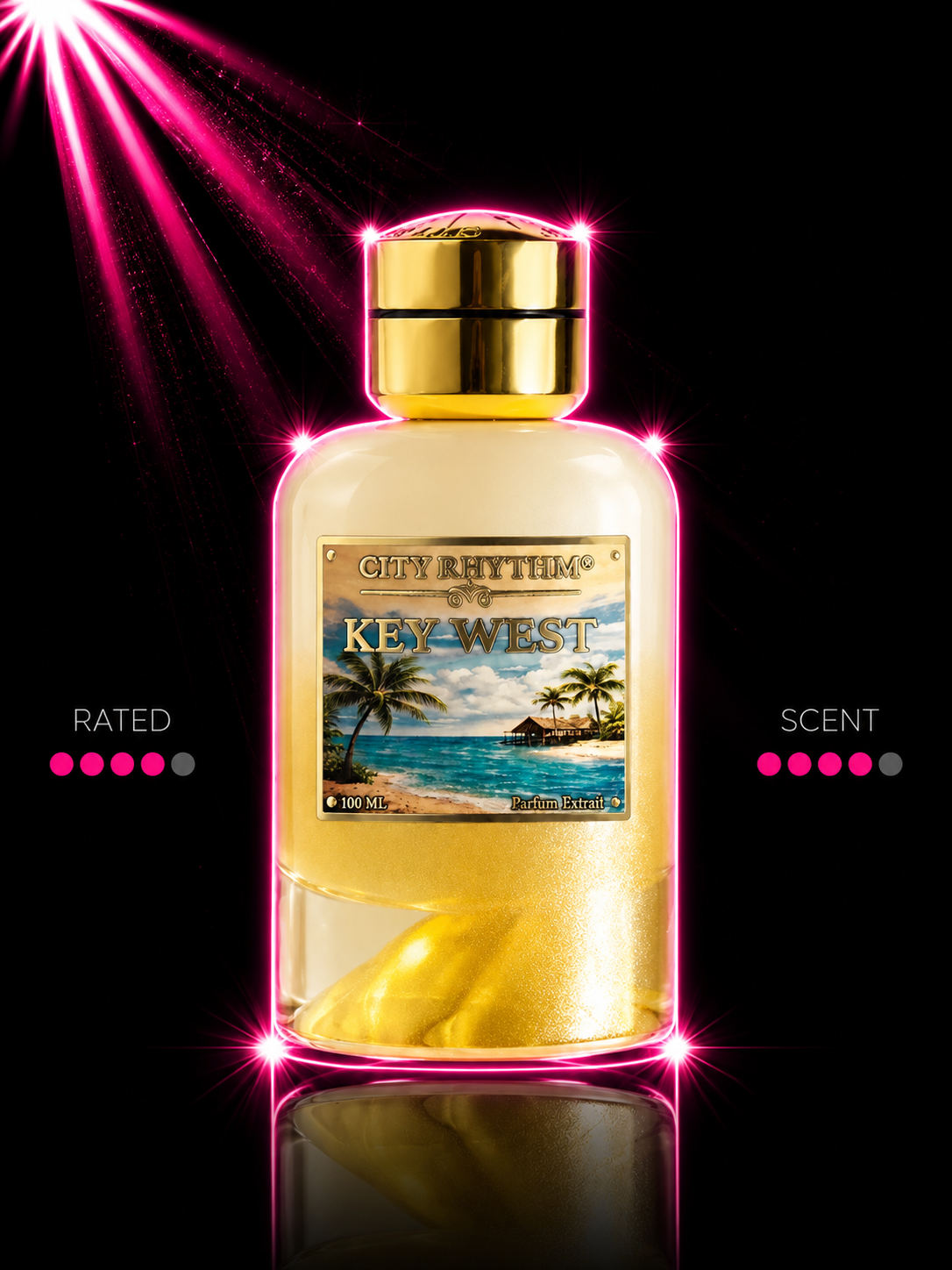 City Rhythm Key West fragrance decant bottle - Rated By Scent